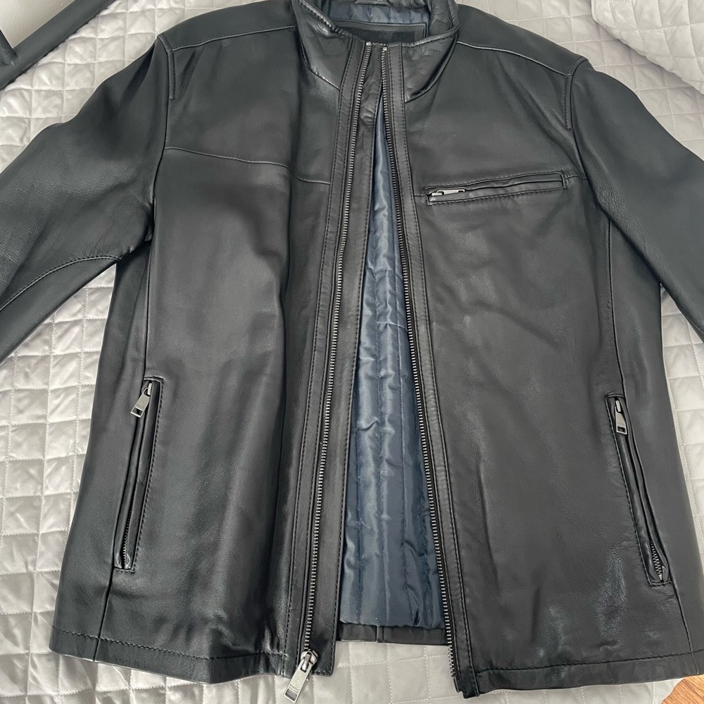 Men's Black Leather Jacket